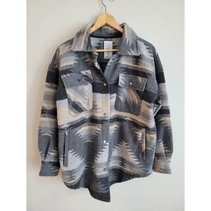 Ranch Western Aztec Style Jacket  Western Shacket Heavy Rodeo Size‎ XS